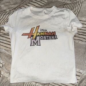 Disney Hannah Montana Graphic Tee - White and Multicolor